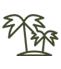 palm trees icon